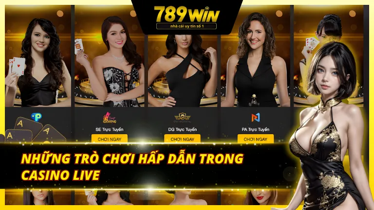 Những trò chơi hấp dẫn trong casino livestream